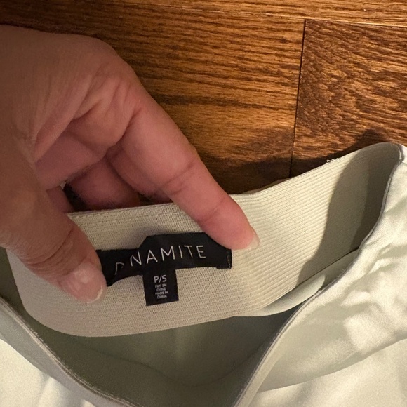 Dynamite satin skirt - light mint - Picture 3 of 5